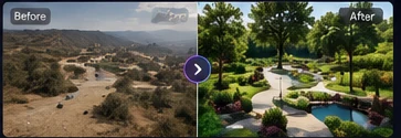 landscape before and after preview